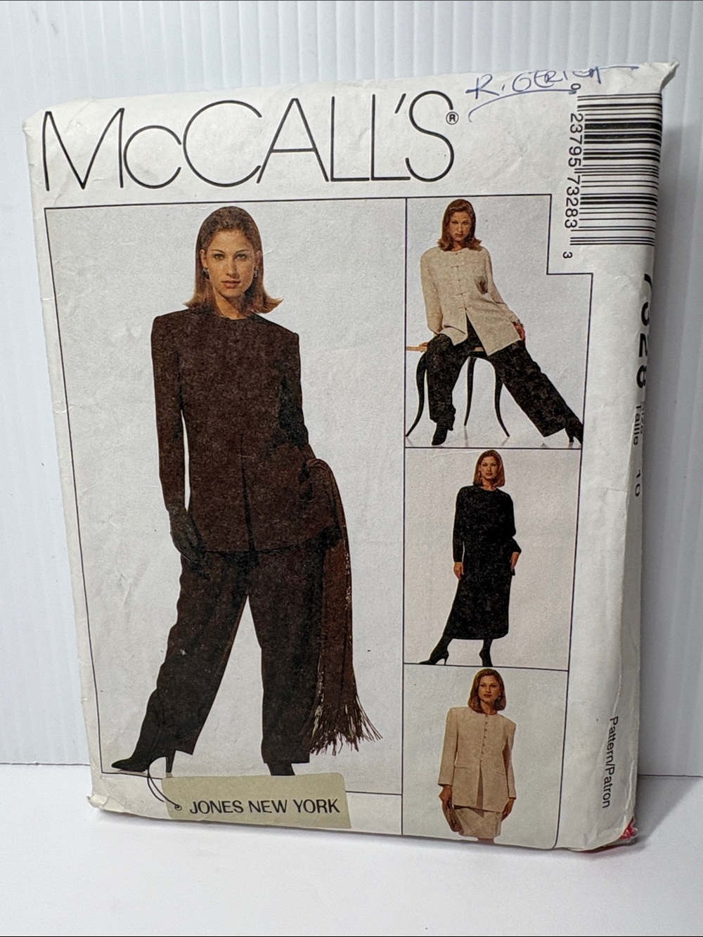 Jones New York Wide-Leg Pantsuit & Skirt Pattern McCall’s 7328